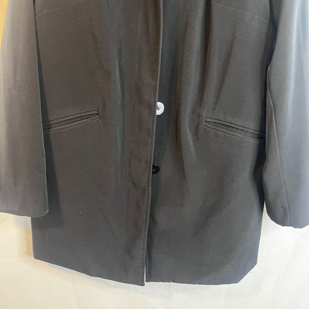 Merona Button Front Lined Basic Black Lightweight… - image 4